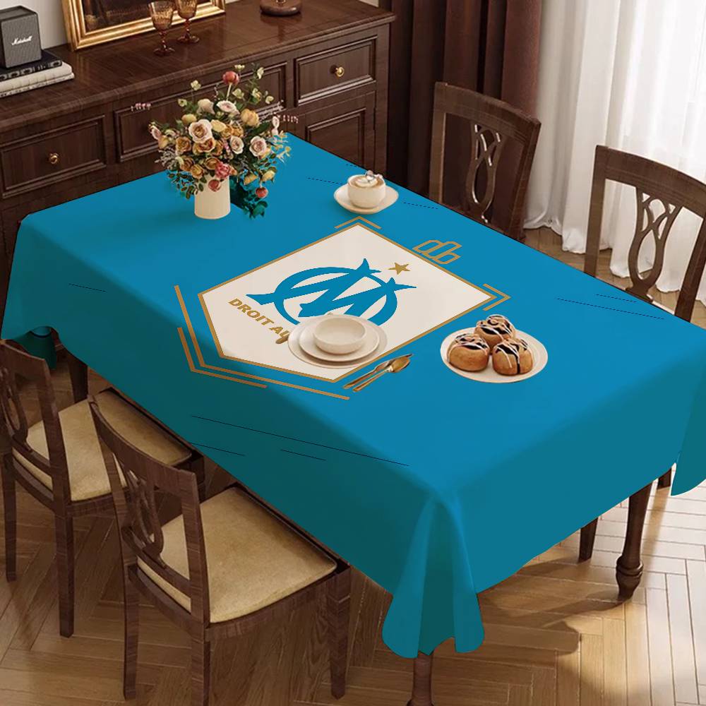 Home Textiles Today Logo - O-Olympiques D-DeS LOGO M-MarseilleS Rectangle Tablecloth