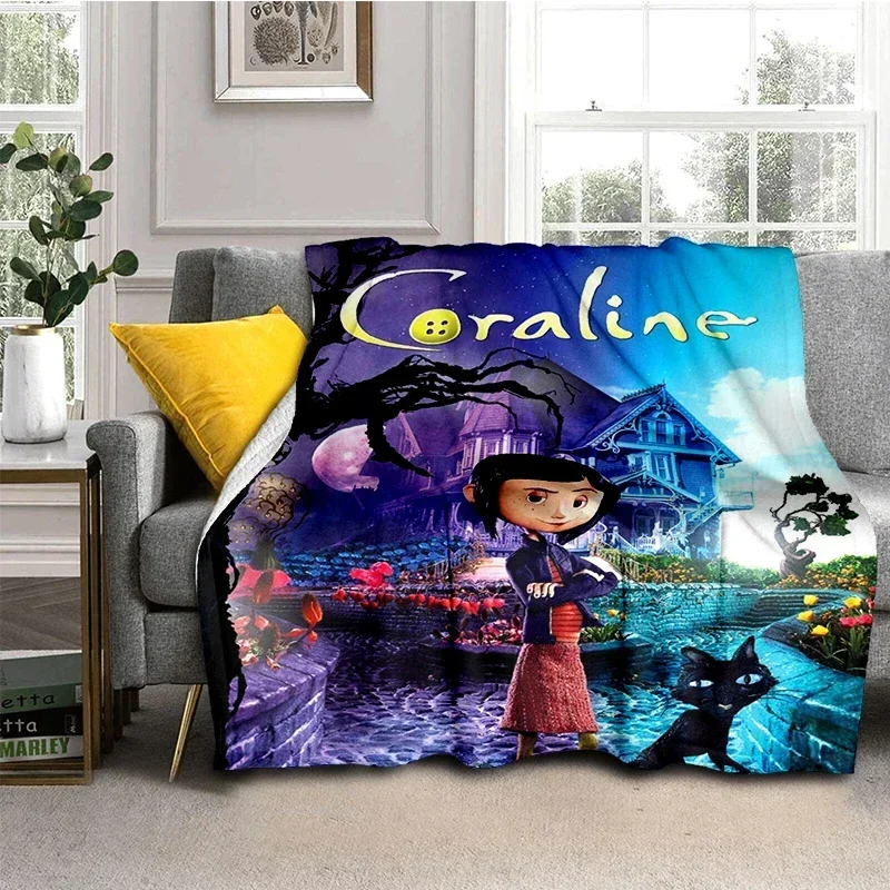 Home Textiles Super Soft - Coraline Movie Throw Blanket Super Soft