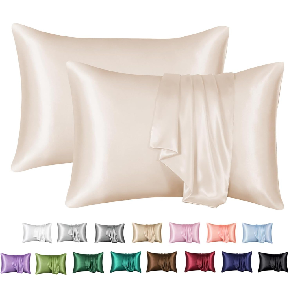 Home Textiles Super Soft - 2 Pack Satin Pillowcase for Hair