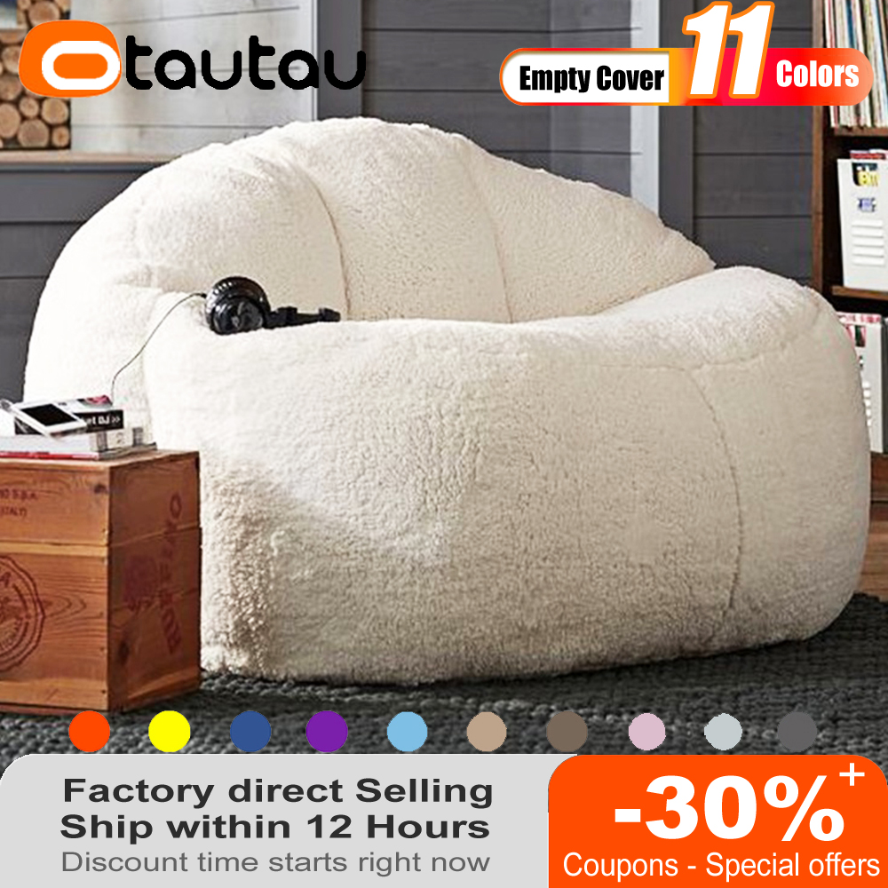Floor Cushion Pouf - OTAUTAU 1/2 Seat Soft Fleece Bean
