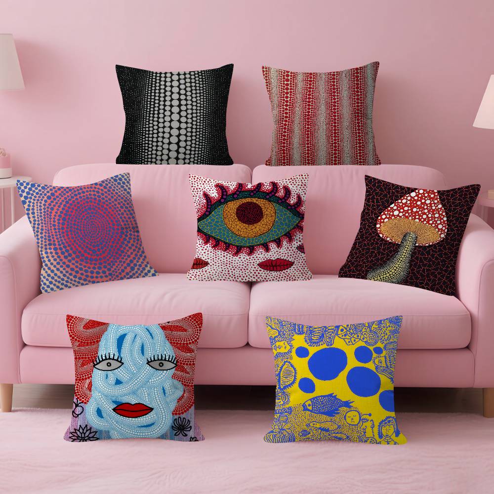 Japanese Home Textiles - Japanese Yayoi Kusama Personalized Pillow Cover