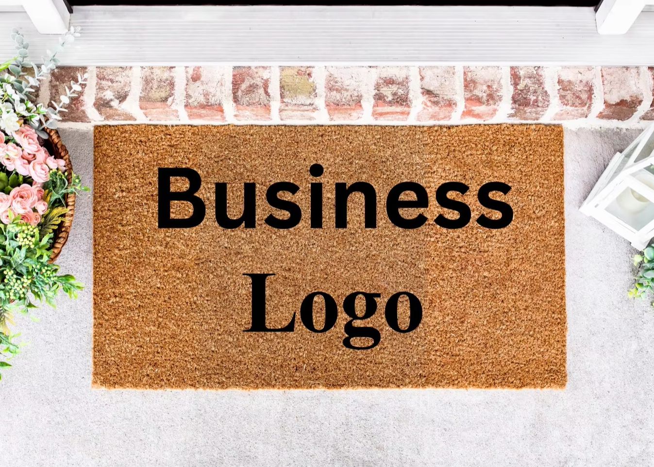 Home Textiles Logo - Customized Mat Business Logo Doormat Coir