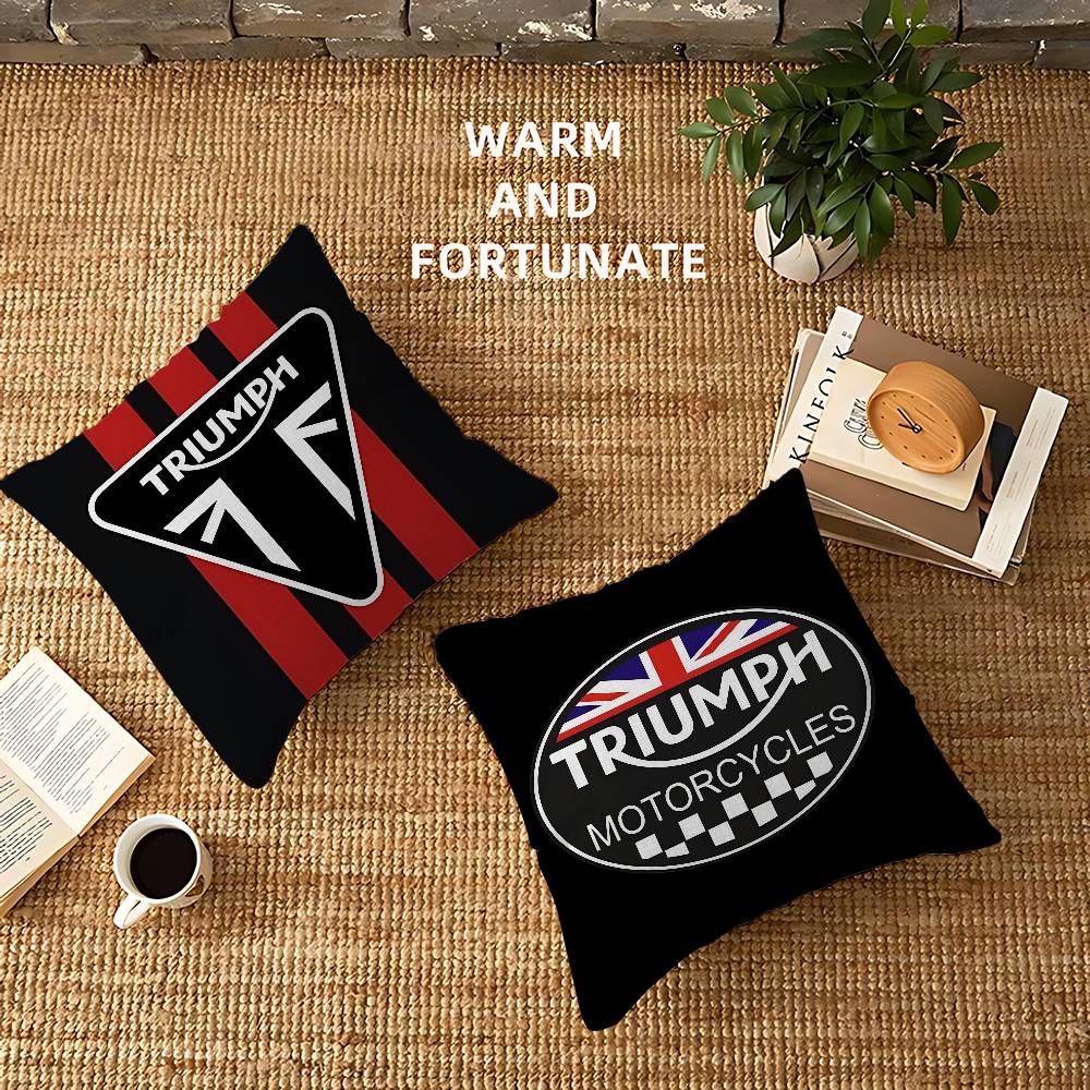 Home Textiles Logo - T-Triumphs Logo Pillow Covers Cartoon Sofa