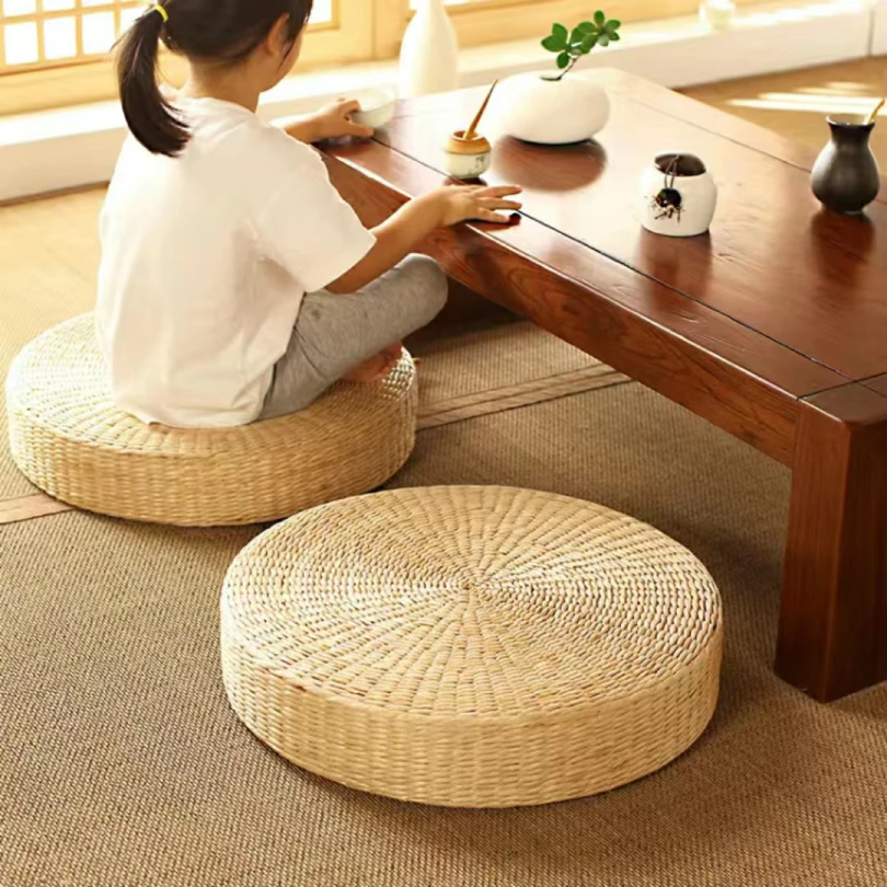 Japanese Home Textiles - Hot 40cm*40cm Handmade Woven Natural Straw
