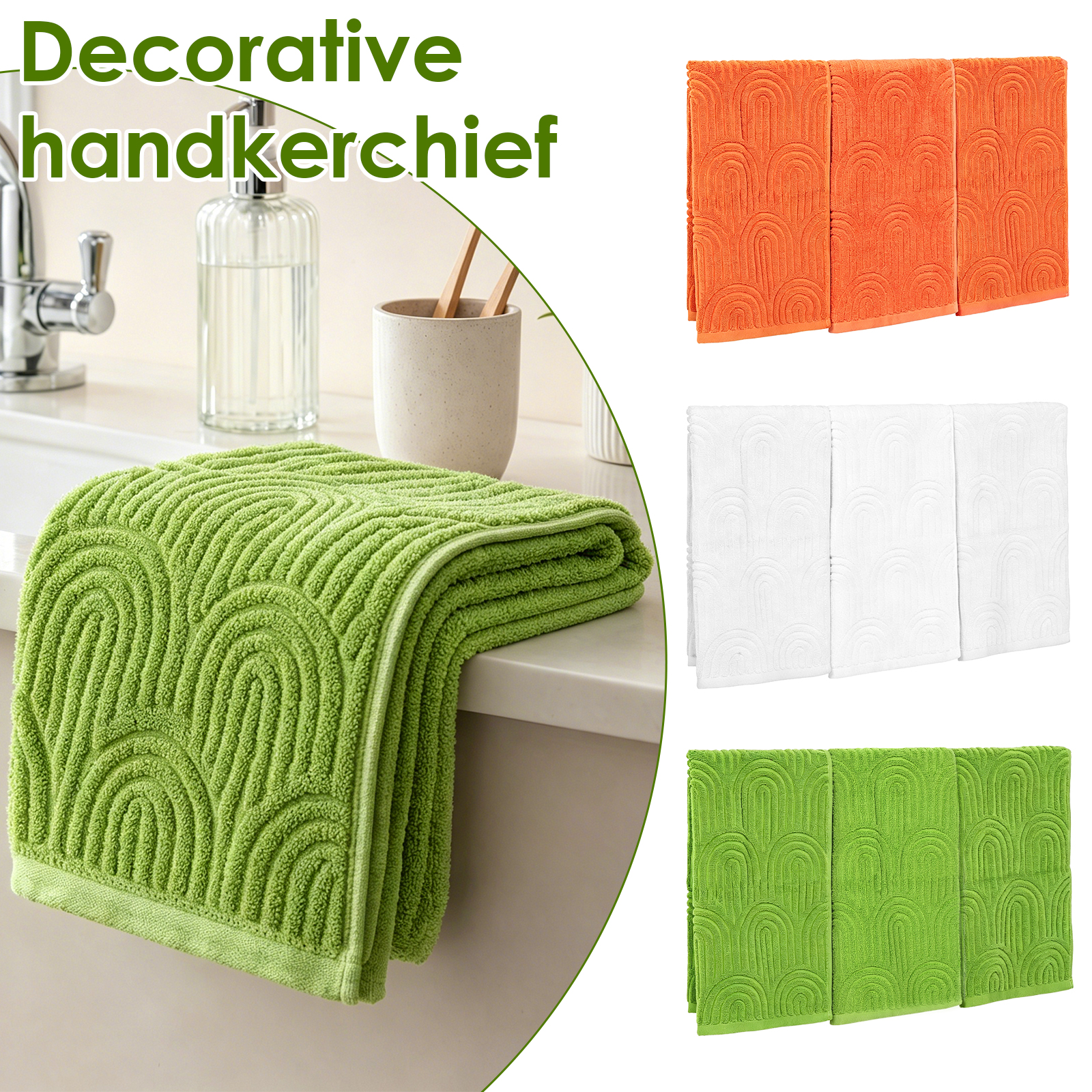 Home Textiles Towel Set - 3Pcs Hand Towel Set Soft Cotton
