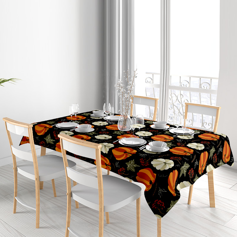 Home Textiles Premium - Decorative Tablecloth with Autumn Floral Pattern