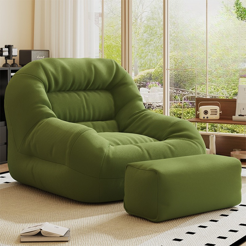 Floor Cushion Pouf - Lazy Bean Bag Sofas Portable Comfortable