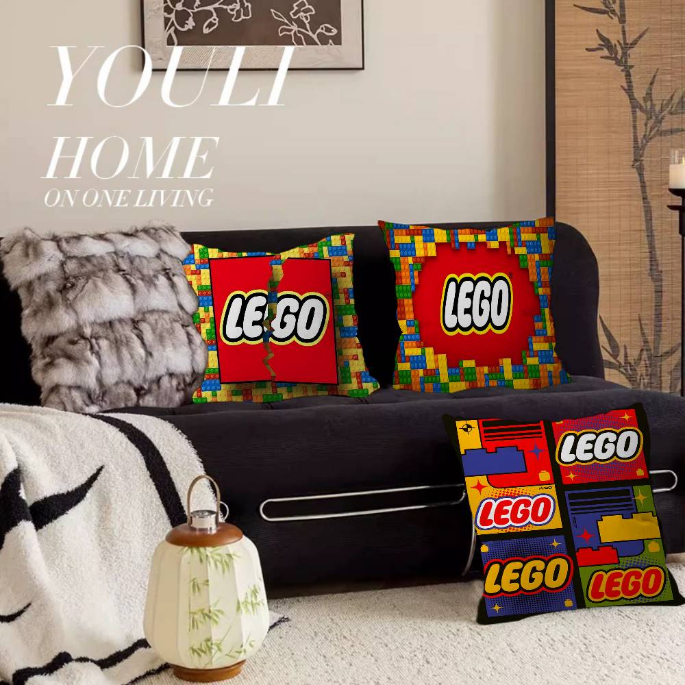 Home Textiles Logo - Classic L-LEGOS logo Cushion Cover Inches