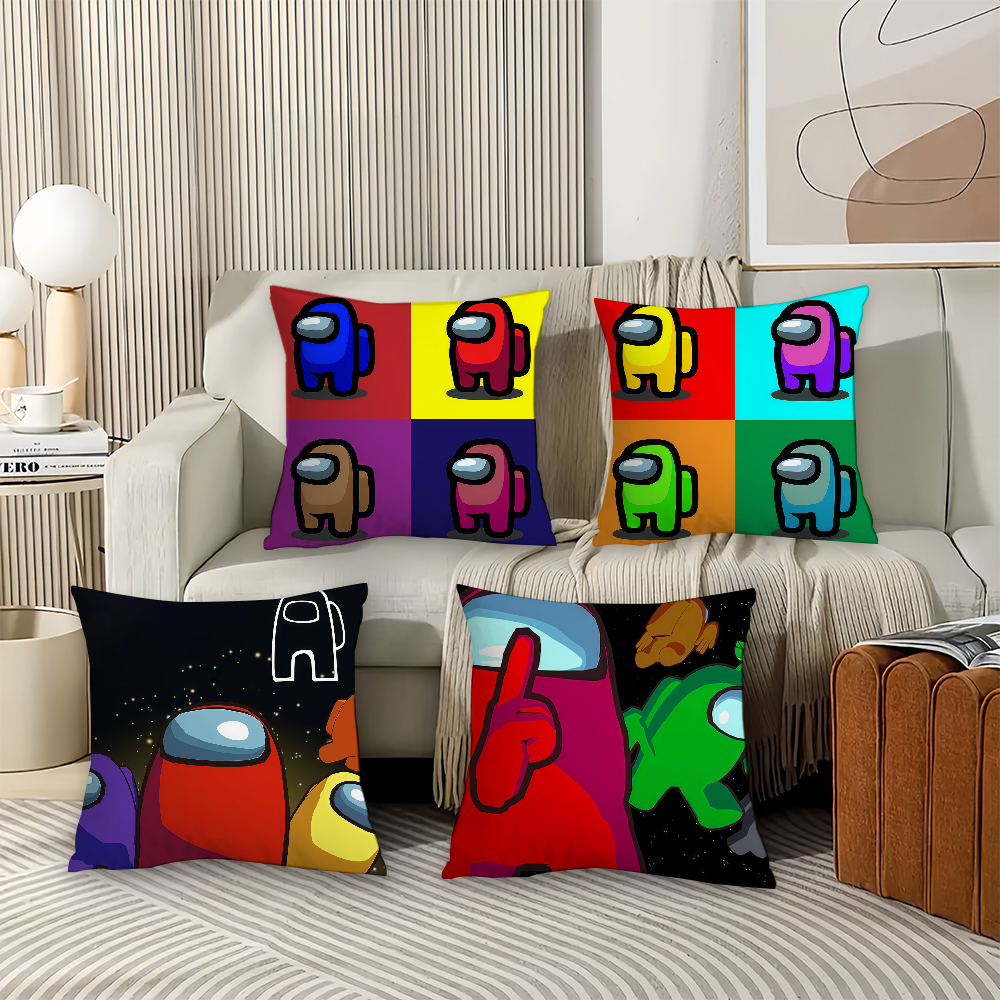 Pillow Cover 20X20 - Party video games A-Among U-Us Pillow