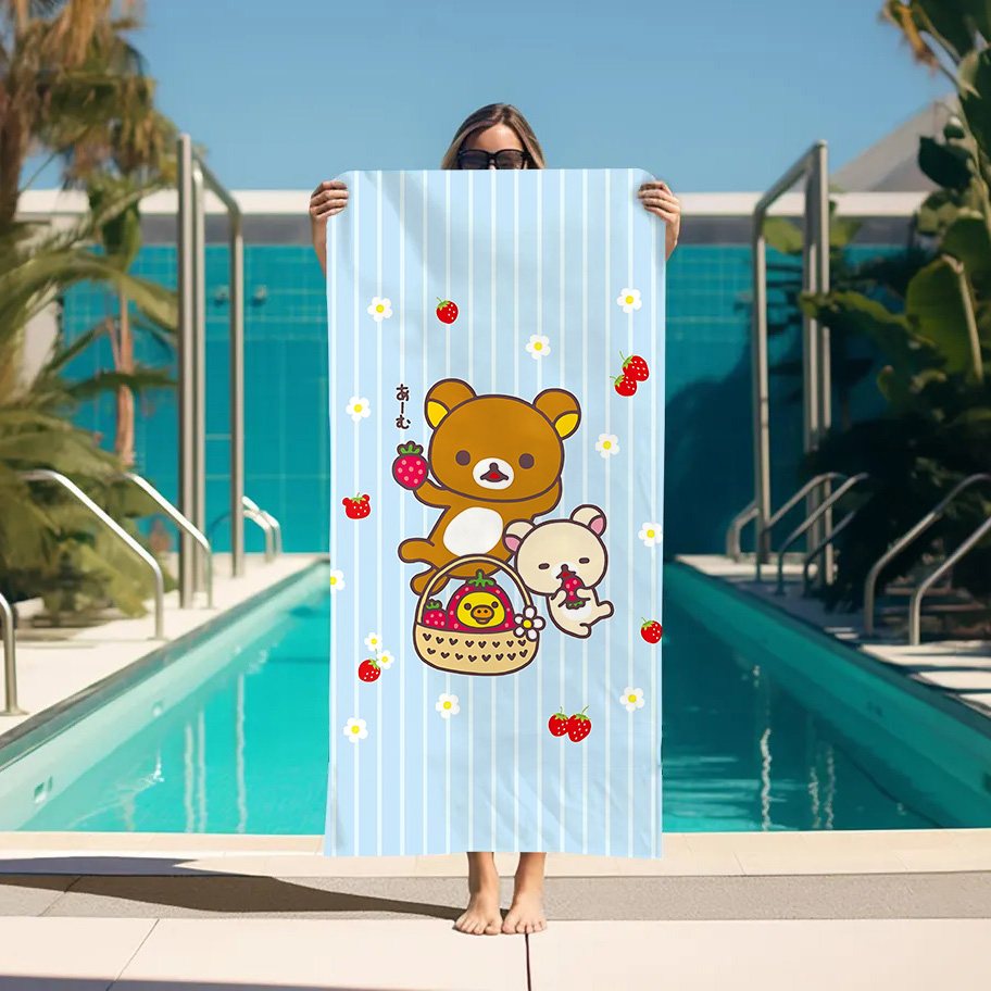 Home Textiles Towel Set - Large Bath Towel Rilakkuma Beach Towels
