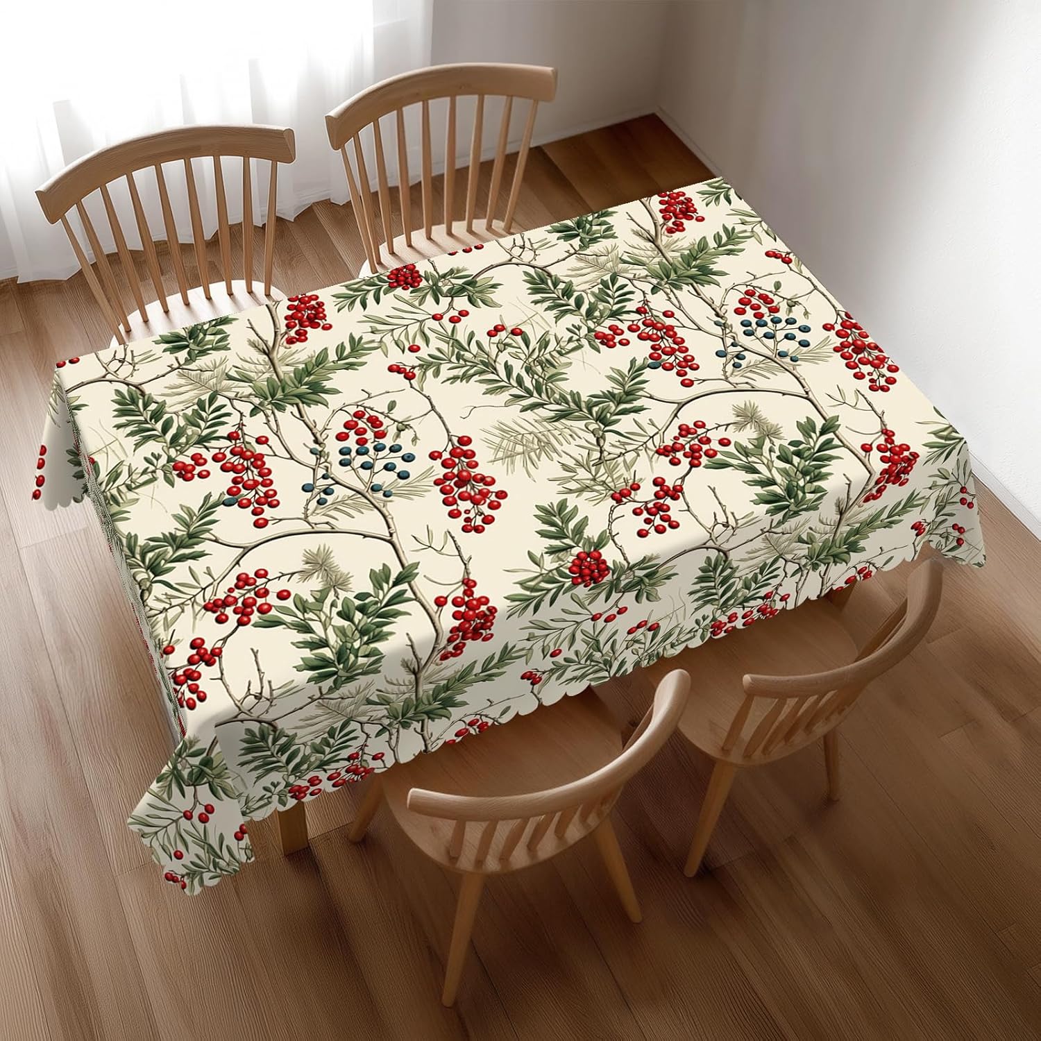 Watercolor Holly Berry Christm - Home Textiles Premium review and price