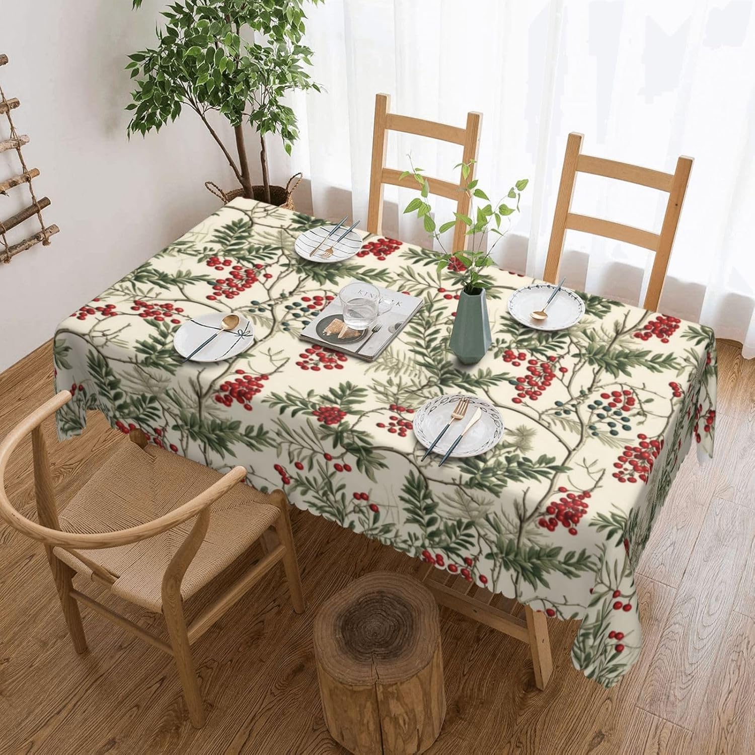 Watercolor Holly Berry Christm - Home Textiles Premium review and price