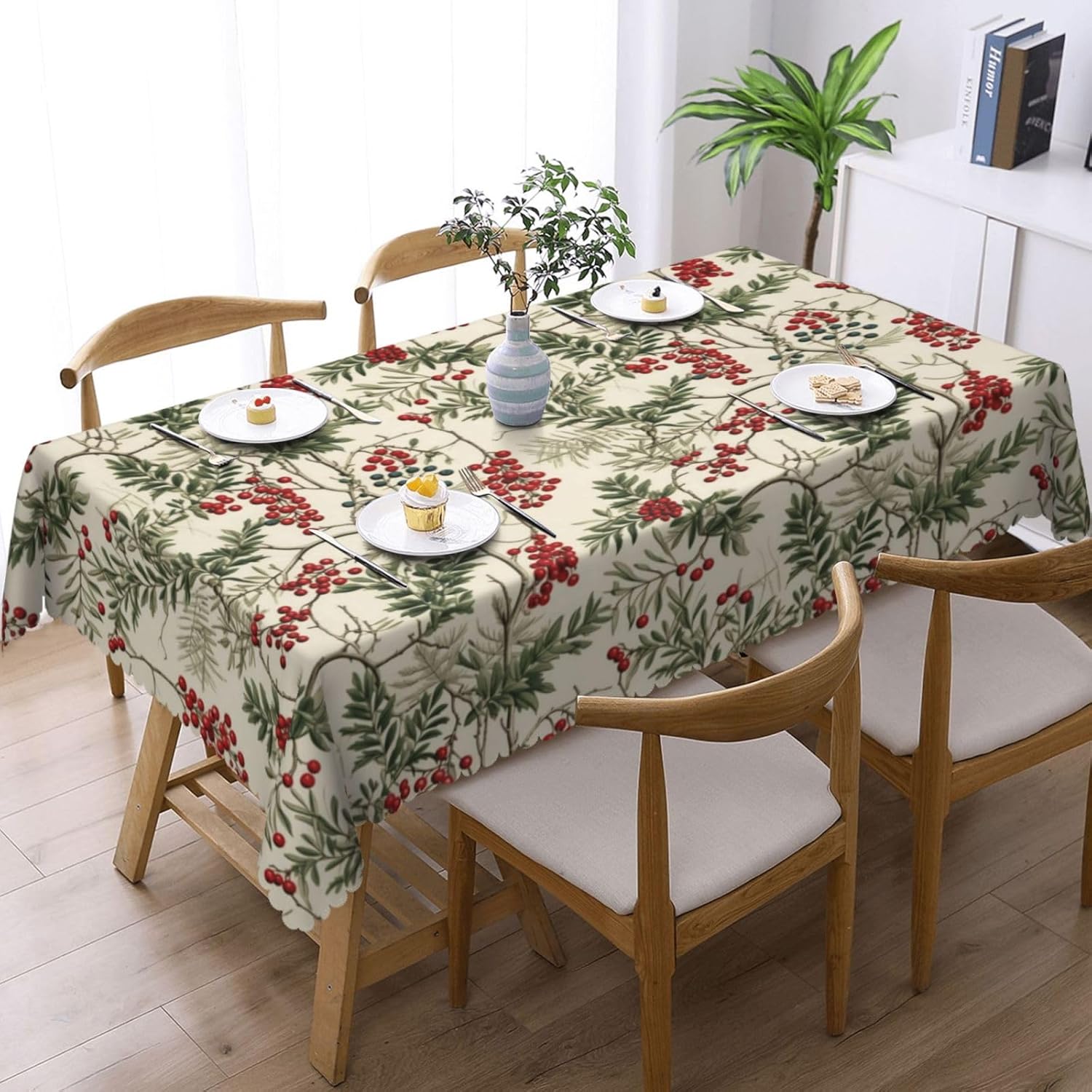 Watercolor Holly Berry Christm - Home Textiles Premium review and price