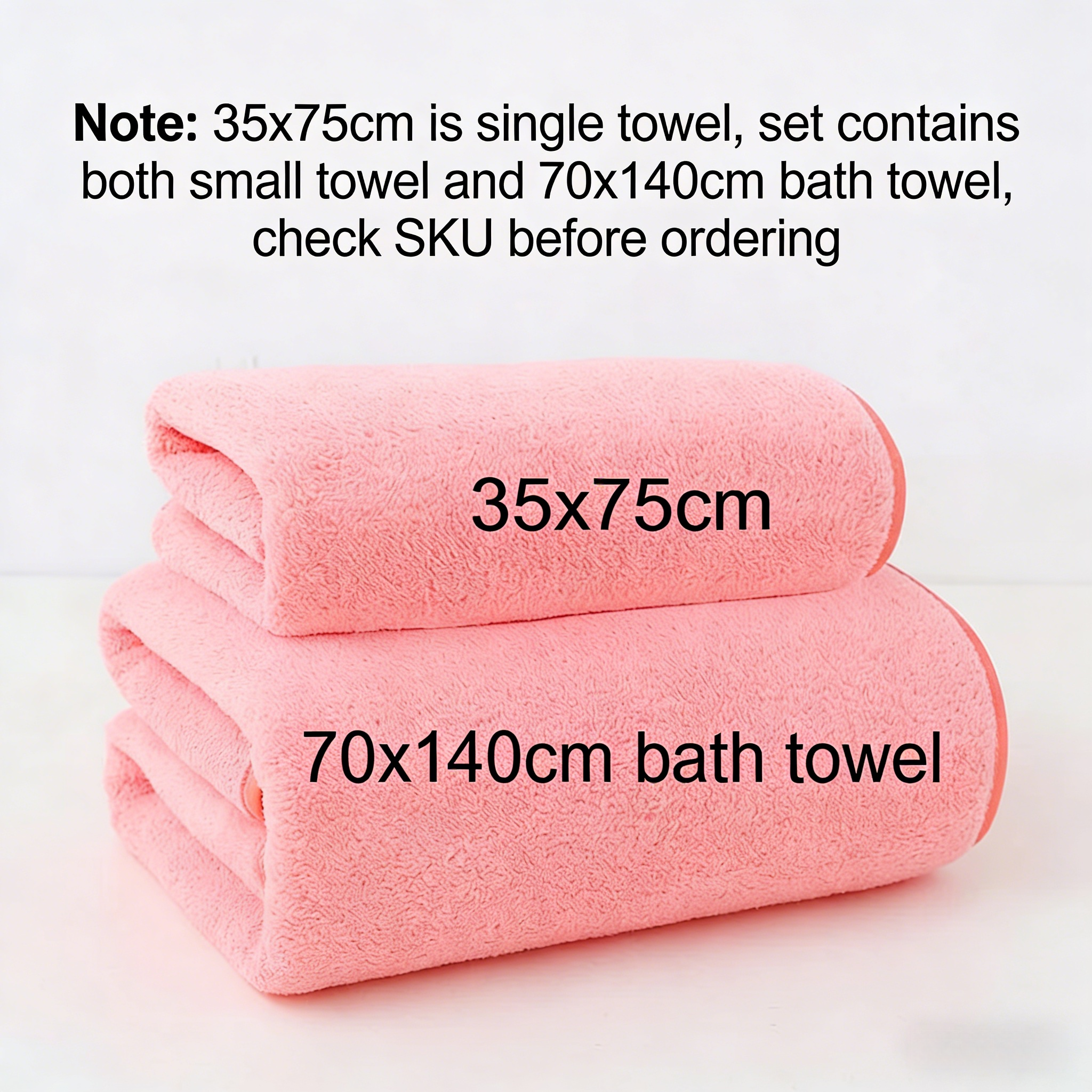 Solid Color Coral Fleece Thick - Home Textiles Towel Set review and price