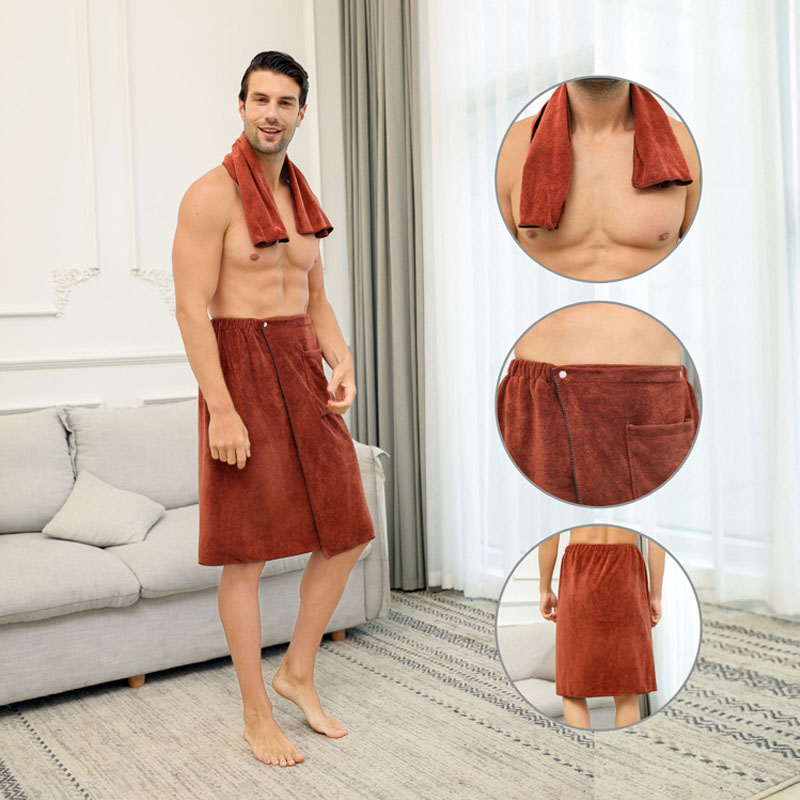 1 Set Man Wearable Microfiber  - Home Textiles Towel Set review and price