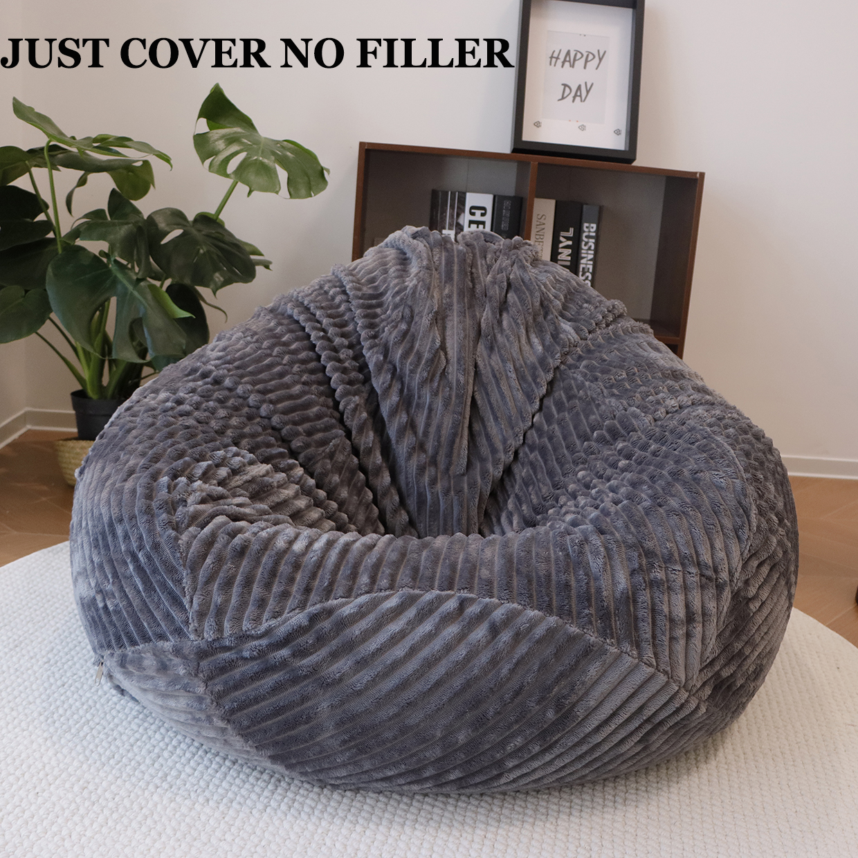 Bean Bag Cover Without Filler  - Floor Cushion Pouf review and price