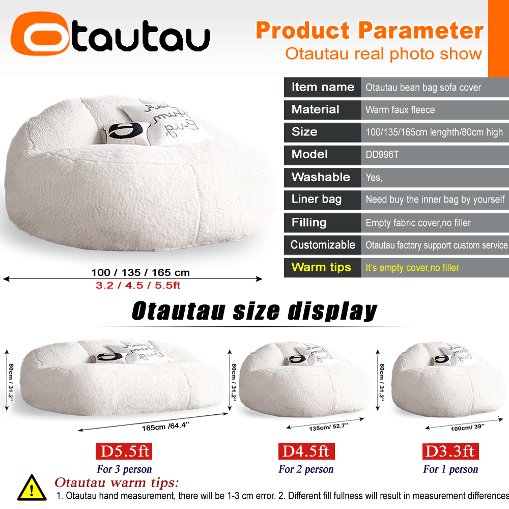 OTAUTAU 1/2  Seat Soft Fleece  - Floor Cushion Pouf review and price