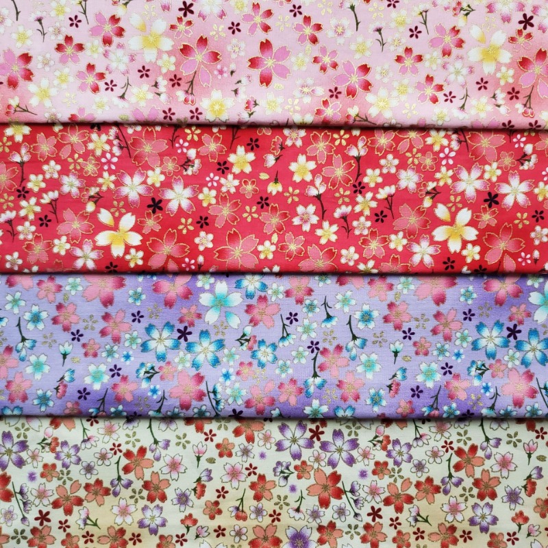 Cotton Gold Foil Printed Fabri - Japanese Home Textiles review and price
