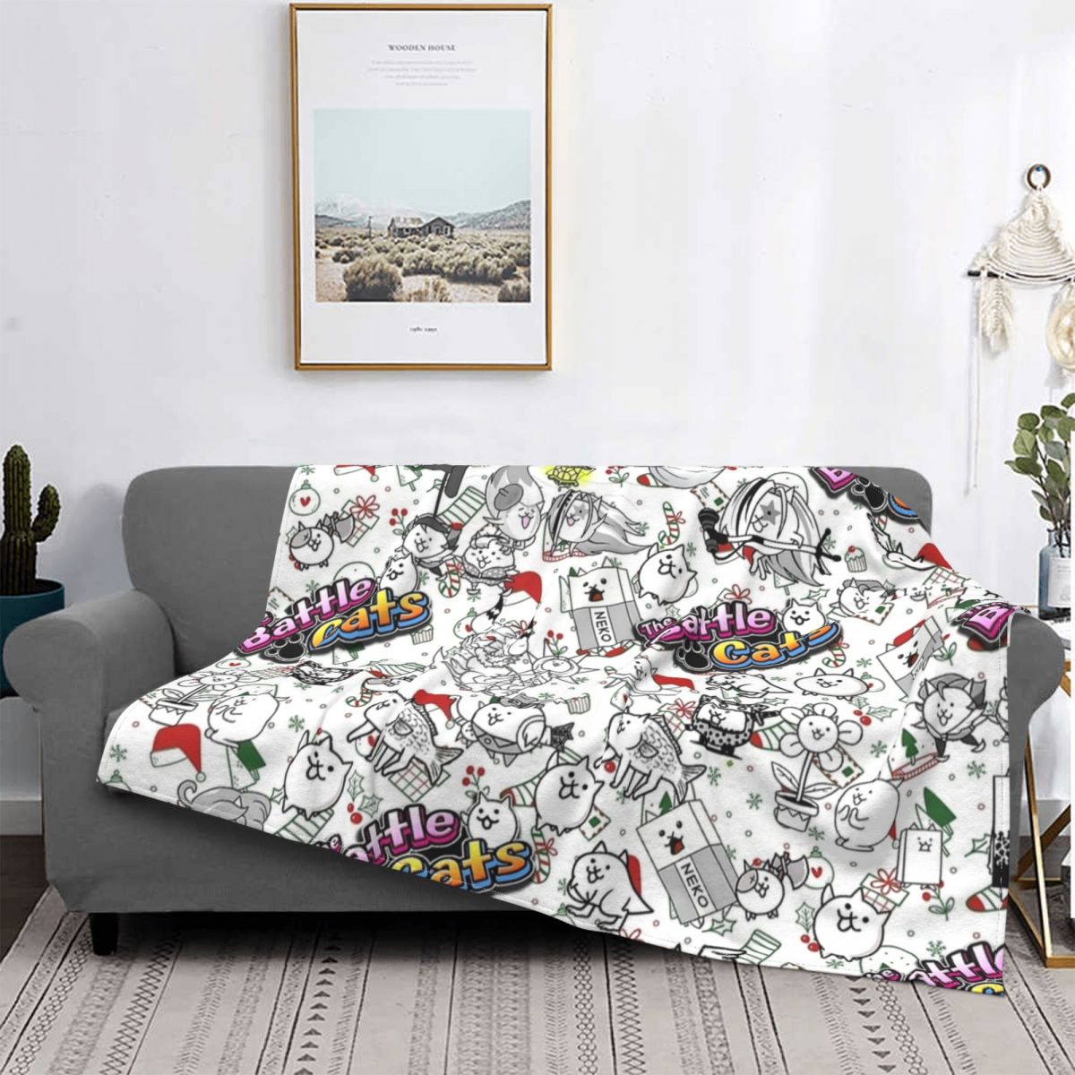 Battle Cats Game Blankets Flee - Home Textiles Super Soft review and price