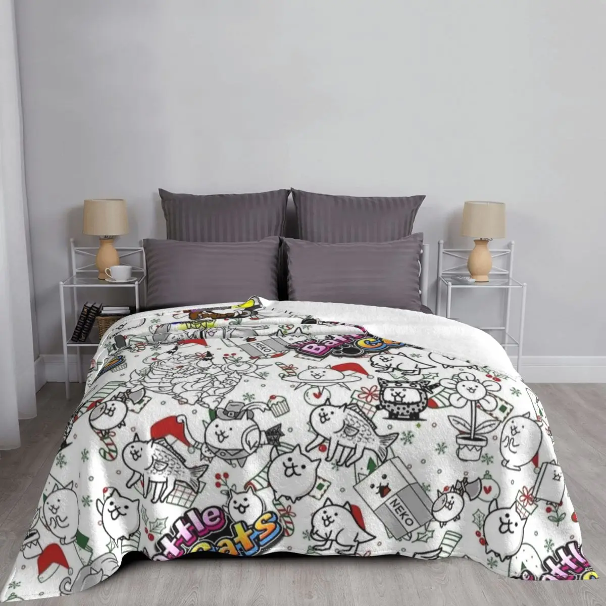 Battle Cats Game Blankets Flee - Home Textiles Super Soft review and price