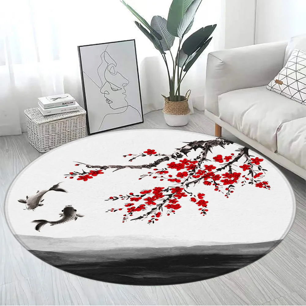 Japanese Koi & Cherry Blossom  - Japanese Home Textiles review and price