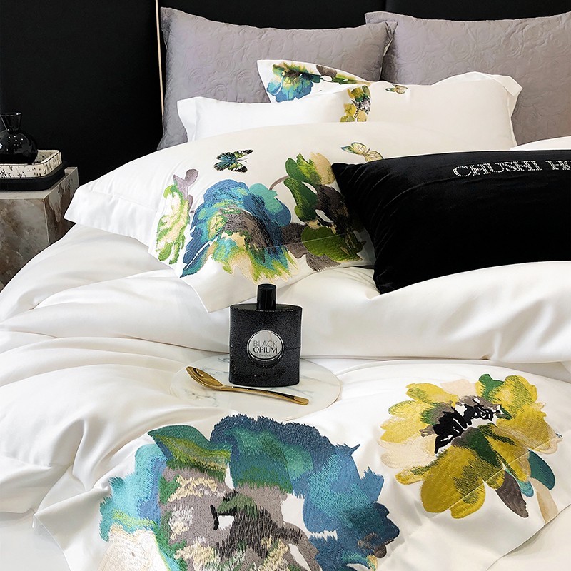 Embroidery White 800TC Egyptia - Home Textiles Super Soft review and price