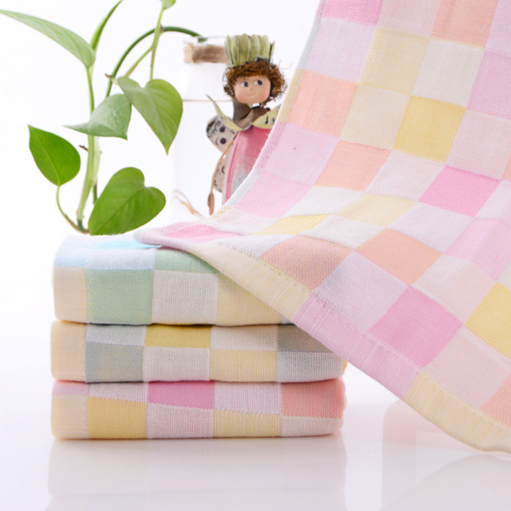 3Pcs Cotton Gauze Face Towels  - Home Textiles Towel Set review and price
