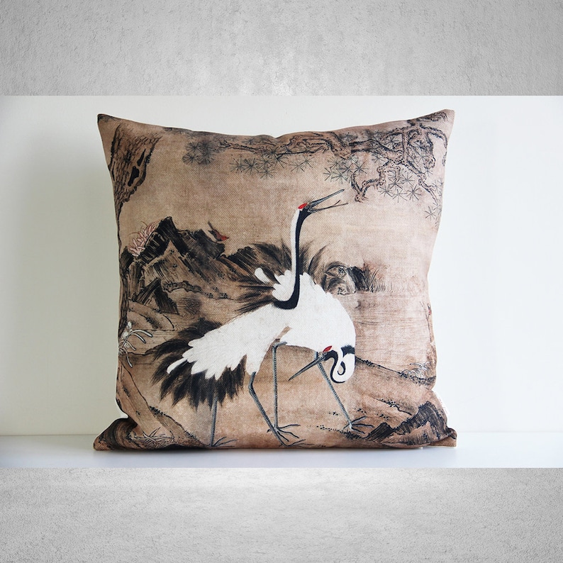 Cranes Pillow Cover -  Style D - Pillow Cover 20X20 review and price