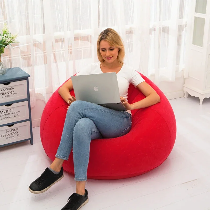 Large Lazy Inflatable Sofa Cha - Floor Cushion Pouf review and price