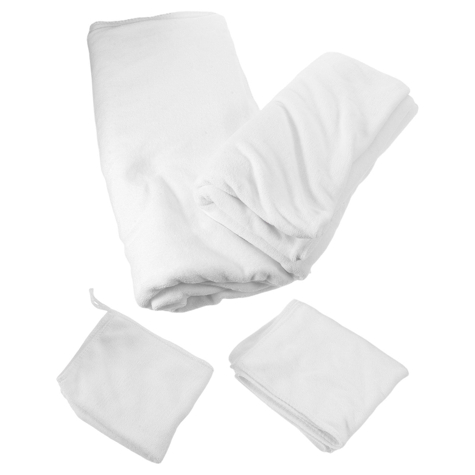 4Pcs Cotton Bath Towel Set Whi - Home Textiles Towel Set review and price