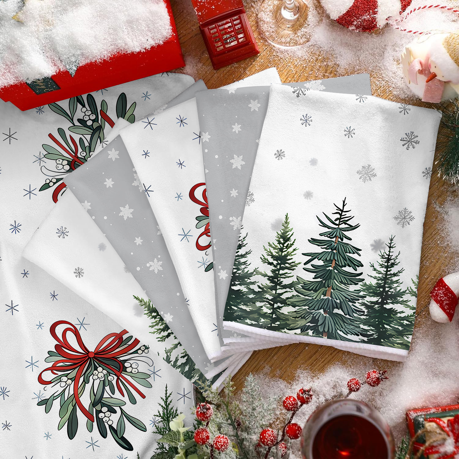 2/4/pcs Christmas Kitchen Towe - Home Textiles Towel Set review and price