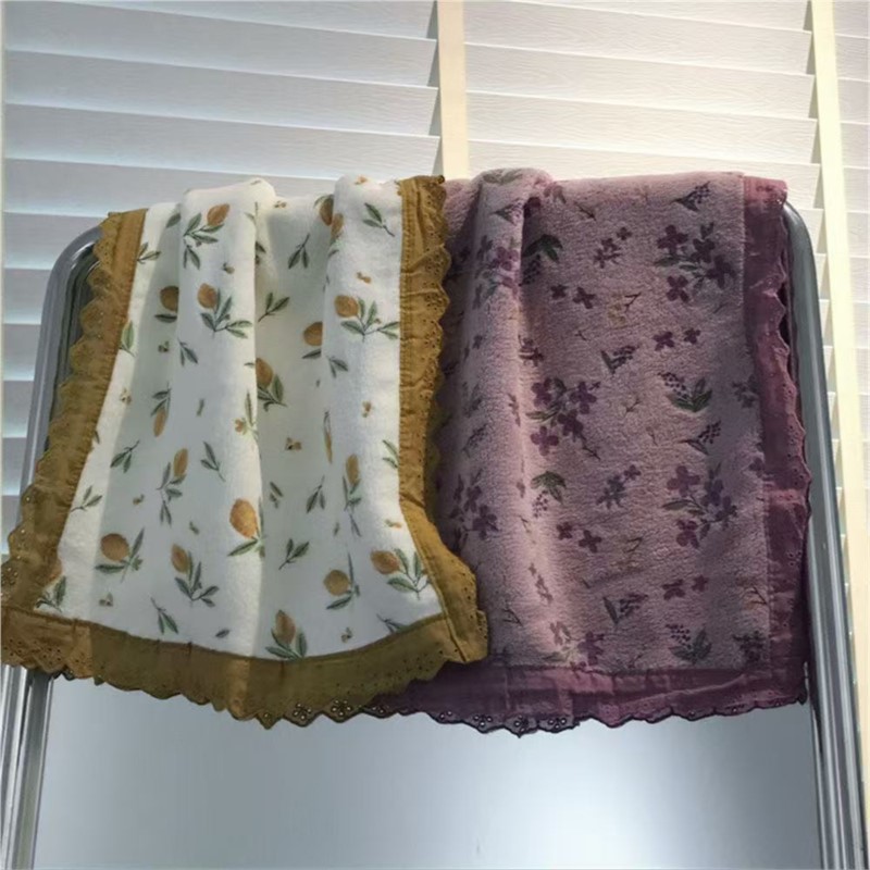 Couple Style Towel With Lace F - Home Textiles Towel Set review and price