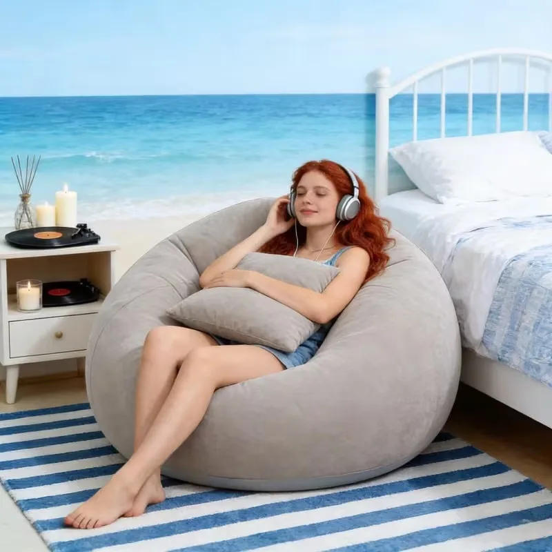 Large Lazy Inflatable PVC Sofa - Floor Cushion Pouf review and price