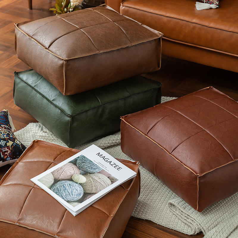 Moroccan PU Leather Pouf Floor - Floor Cushion Pouf review and price