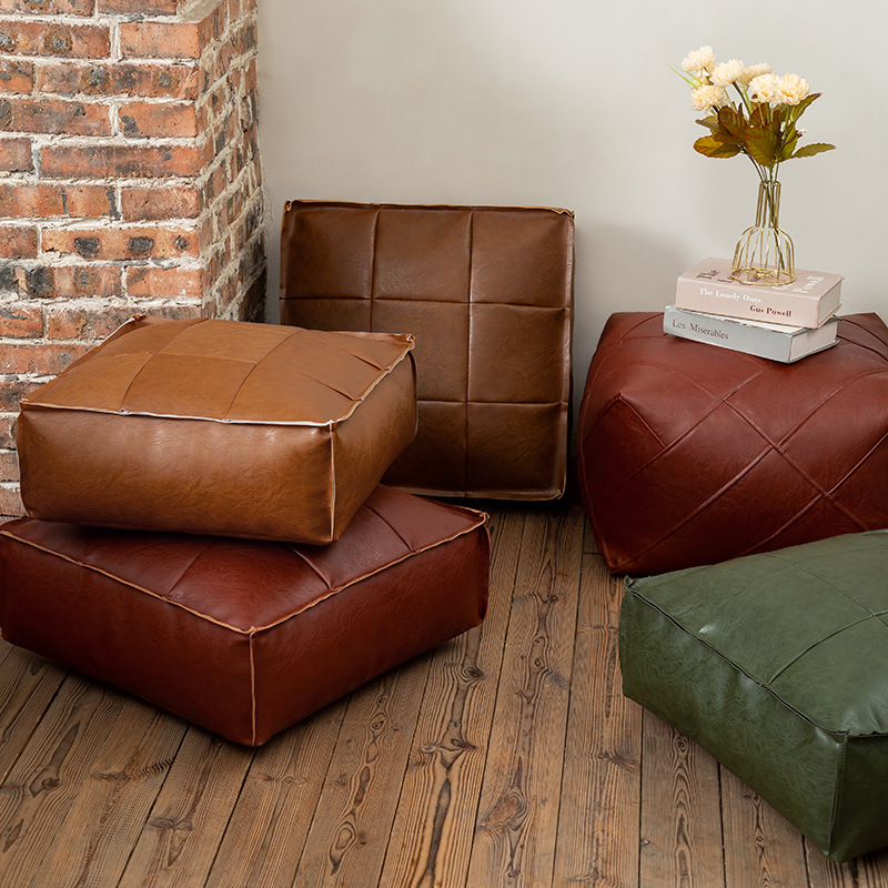 Moroccan PU Leather Pouf Floor - Floor Cushion Pouf review and price