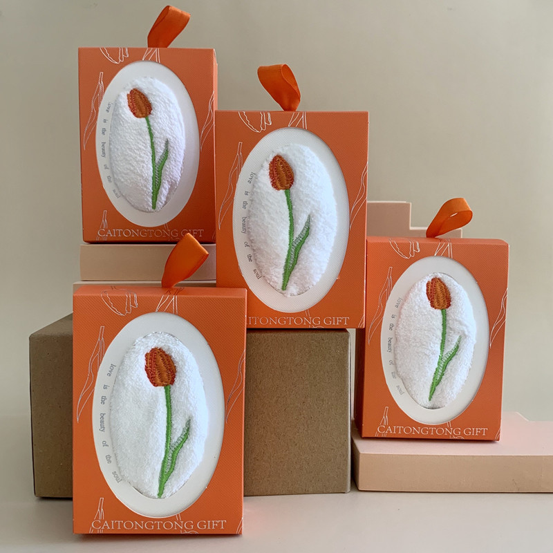 Embroidered Tulip Hand Towel S - Home Textiles Towel Set review and price