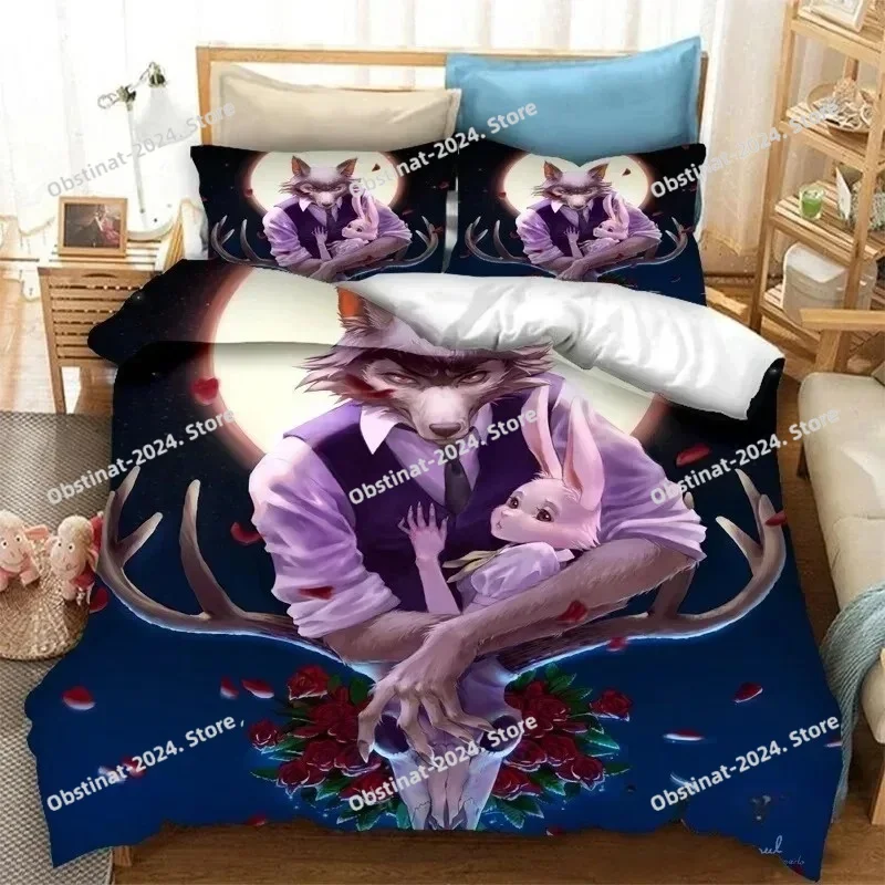 Anime BEASTARS Bedding Set Pri - Home Textiles Super Soft review and price