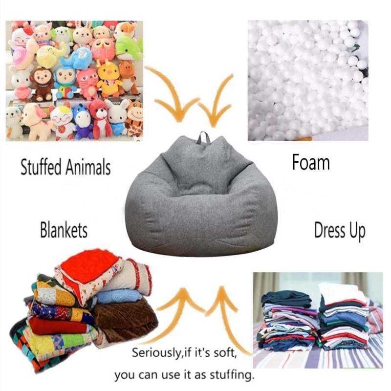 Sofa Bean Bag Chair Sofa Cover - Floor Cushion Pouf review and price