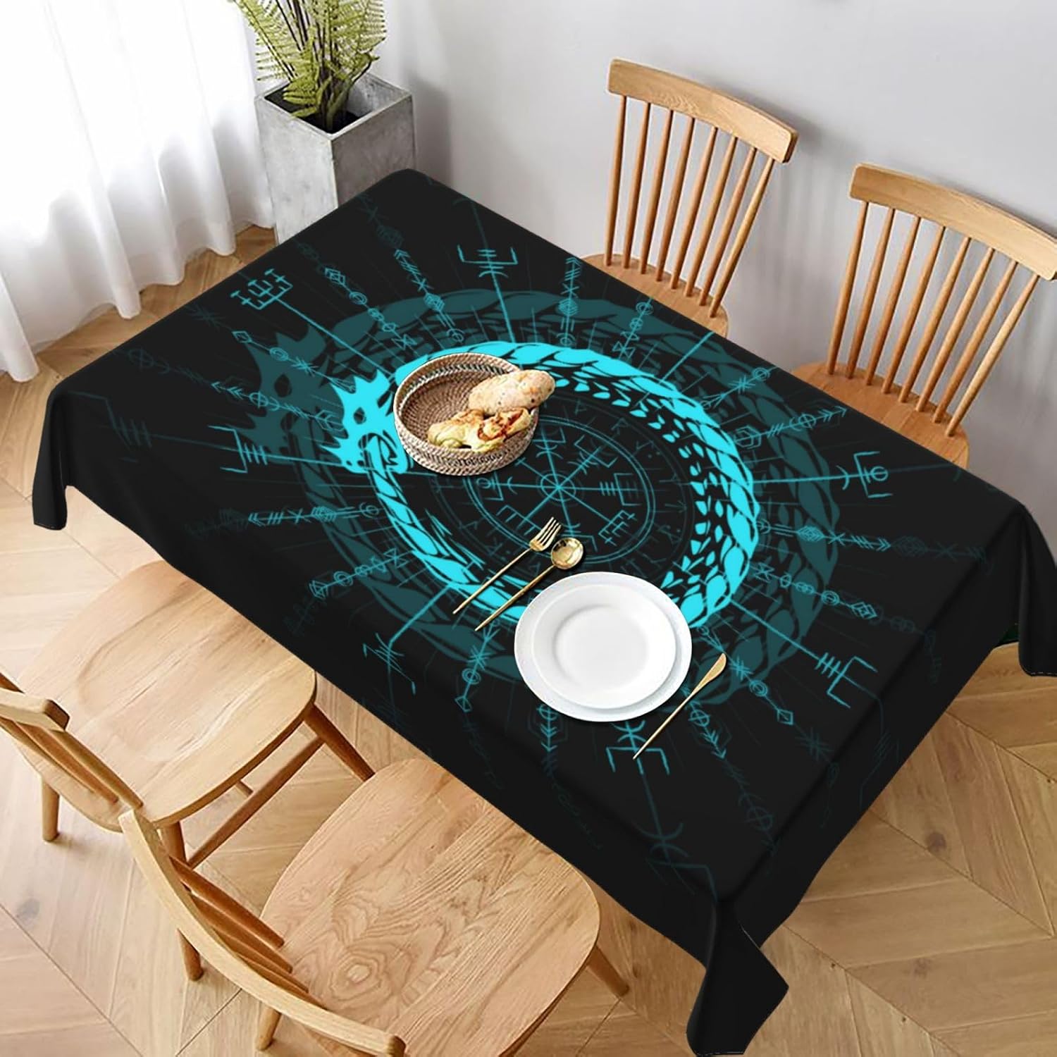 Viking Dragon Symbol Tableclot - Home Textiles Premium review and price