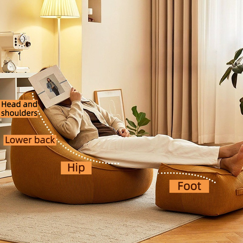 Single Bean Bag Sofa Living Ro - Floor Cushion Pouf review and price