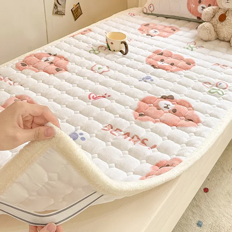 Cartoon Printed Warm Bed Mattr - Home Textiles Super Soft review and price