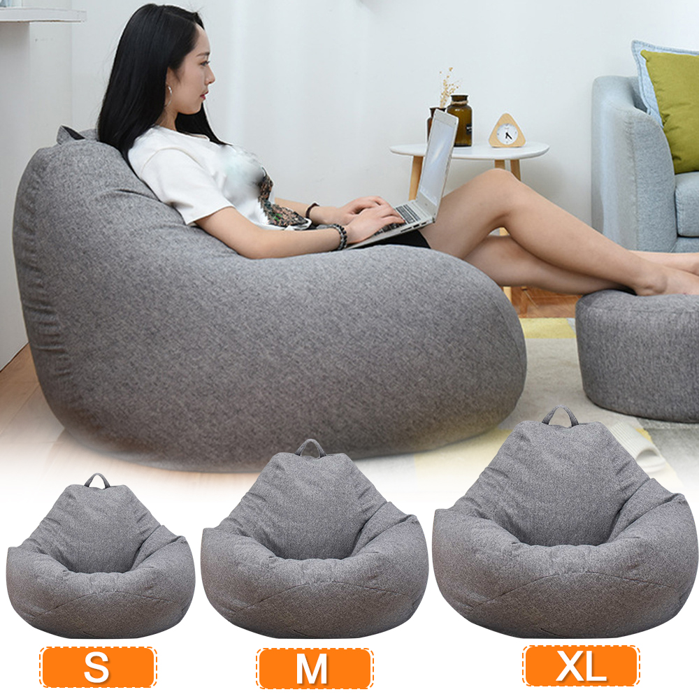 Large Small Lazy Sofa Cover Ch - Floor Cushion Pouf review and price