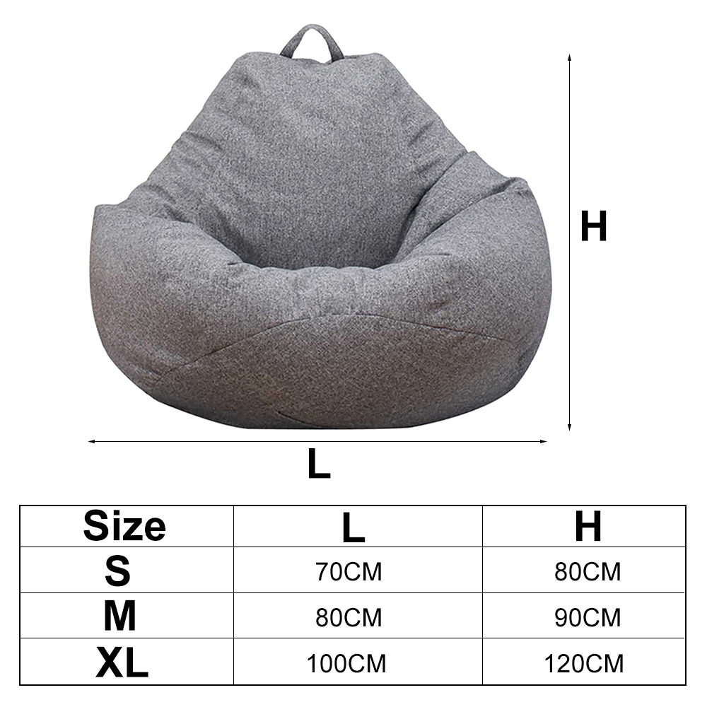 Lazy Sofa Cover Solid Chair Co - Floor Cushion Pouf review and price